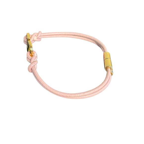 Valentino Garavani NWT VLogo Signature Leather Bracelet in Pink Size M - Picture 11 of 14